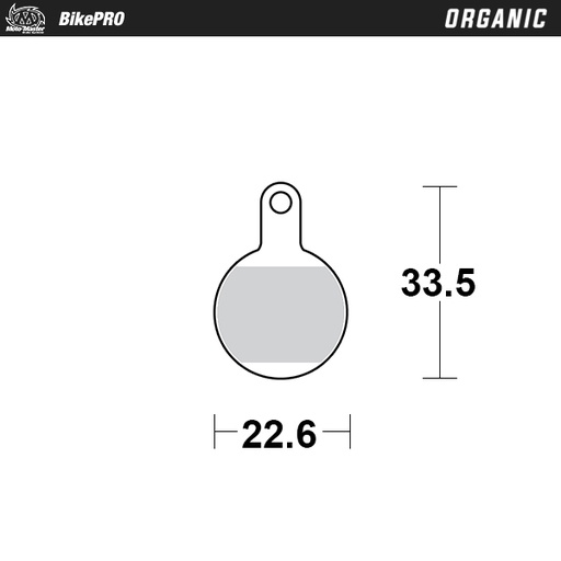[734641] Moto-Master: Brake pad Bicycle | Organic | Tektro: IOX