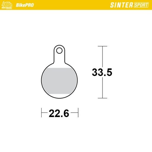 [734655] Brake pad bicycle Sinter Sport: Tektro IOX