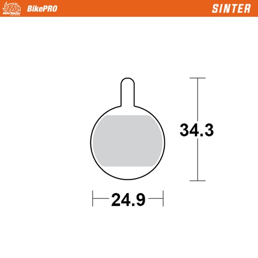 [734754] Moto-Master :  Brake pad bicycle Sinter: Promax DSK-400