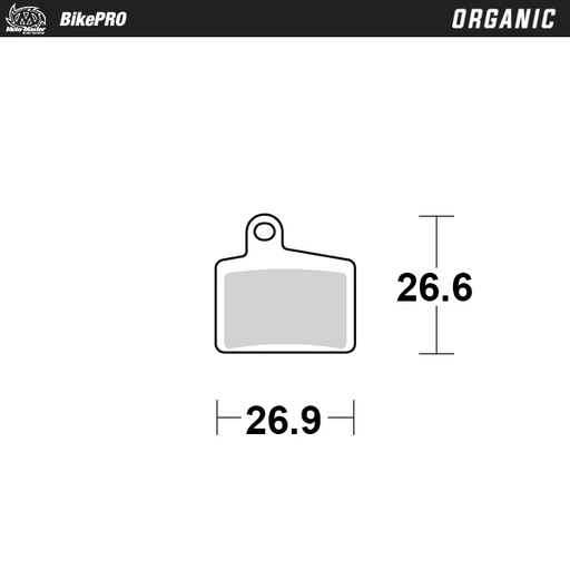 [734841] Moto-Master: Brake pad Bicycle | Organic | Hayes: Stroker Ryde, Dyno