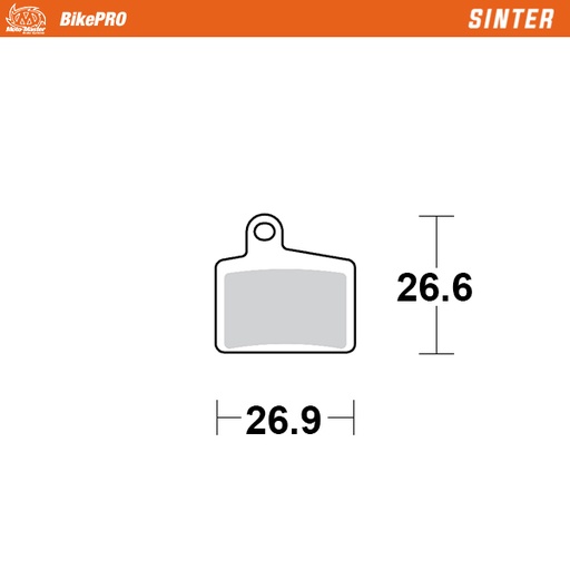 [734854] Moto-Master :  Brake pad bicycle Sinter: Hayes Stroker Ryde, Dyno