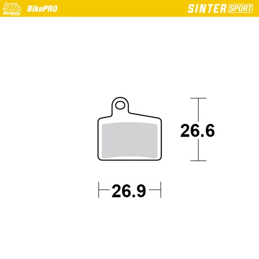 [734855] Moto-Master :  Brake pad bicycle Sinter Sport: Hayes Stroker Ryde, Dyno