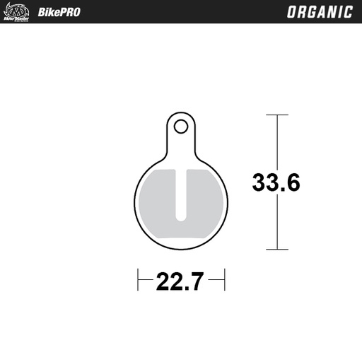 [734941] Moto-Master :  Brake pad bicycle Organic: Tektro Lyra