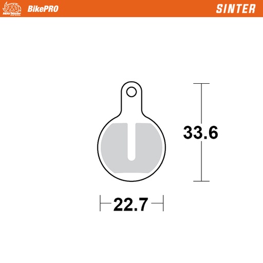 [734954] Moto-Master: Brake pad Bicycle | Sinter | Tektro: Lyra