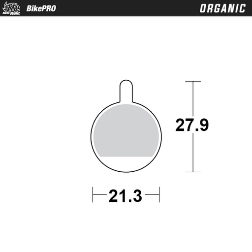 [735441] Brake pad bicycle Organic: Clark CMD-8, CMD-11, CMD-16