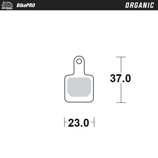 [735741] Brake pad bicycle Organic: Suntour DB