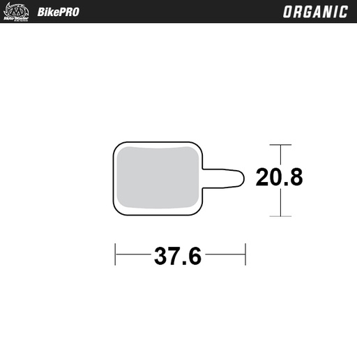 [736741] Brake pad bicycle Organic: Assess E-Solex, Mechanical