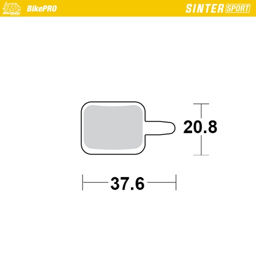 [736755] Brake pad bicycle Sinter Sport: Assess E-Solex, Mechanical