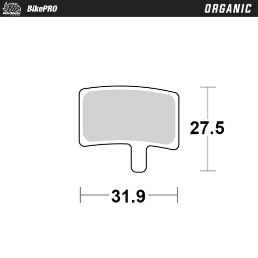 [736841] Moto-Master: Brake pad Bicycle | Organic | Hayes: Stroker Trail