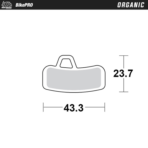 [737041] Moto-Master :  Brake pad bicycle Organic: Hayes Stroker Ace