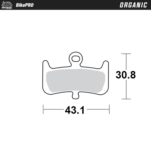 [737241] Moto-Master :  Brake pad bicycle Organic: Hayes Dominion A4