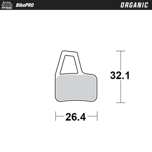 [737341] Moto-Master : Brake pad Bicycle | Organic | Hayes: El Camino