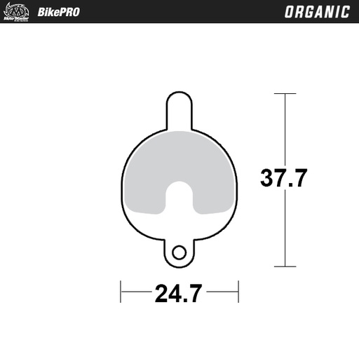 [737541] Moto-Master :  Brake pad bicycle Organic: Logan DX