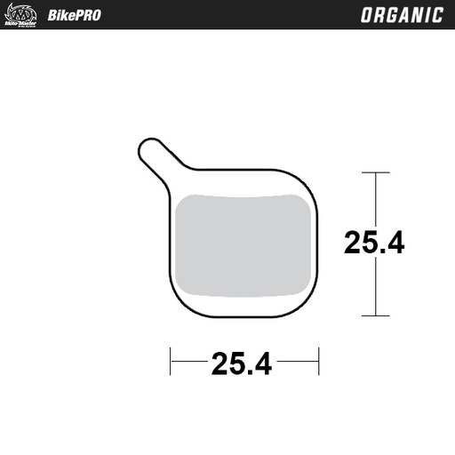 [737641] Brake pad bicycle Organic: Cannondale Coda