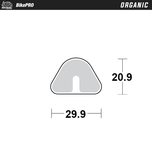 [737841] Brake pad bicycle Organic: Diatech Twin cam