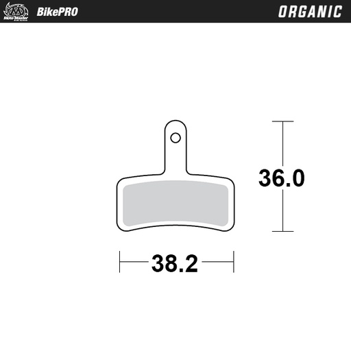 [738041] Brake pad bicycle Organic: Tektro Dorado HD-E710