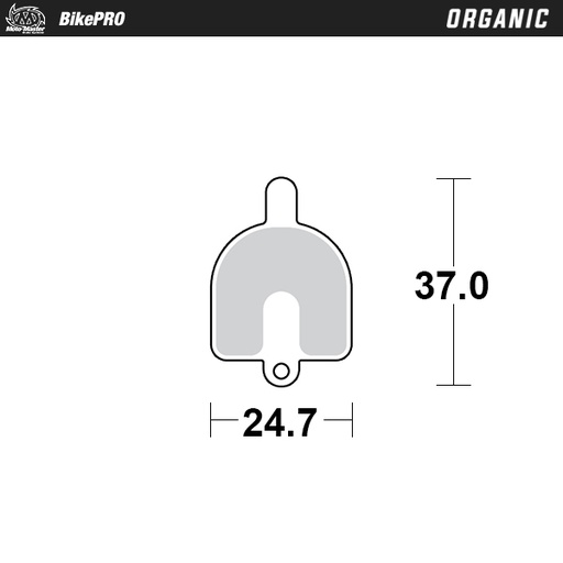 [738141] Brake pad bicycle Organic: RST Mechanical