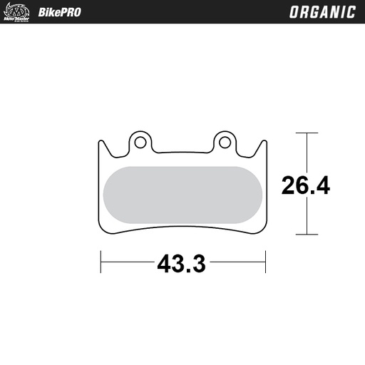 [738241] Brake pad bicycle Organic: Hope Mono 6