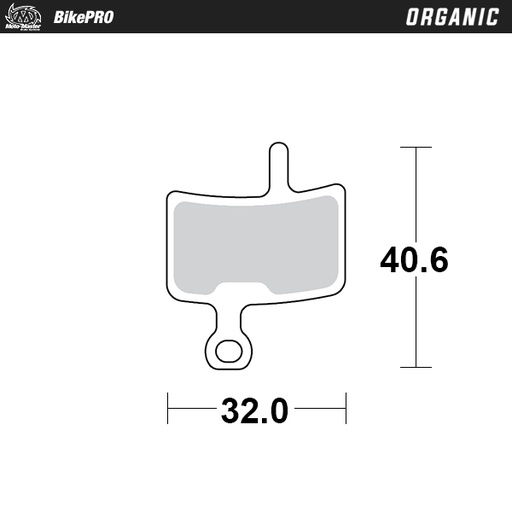 [738341] Brake pad bicycle Organic: Diatech Anchor