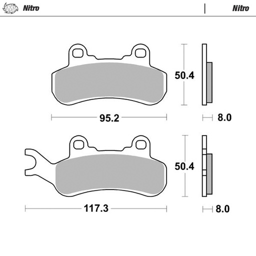 [80021] Brake pads Nitro: ATV/UTV