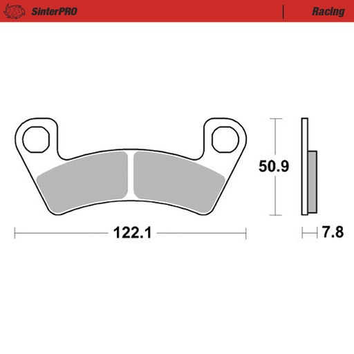 [80411] Brake pads Racing: ATV/UTV