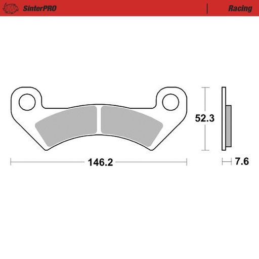 [80911] Brake pads Racing: ATV/UTV