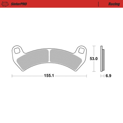 [81011] Brake pads Racing: ATV/UTV
