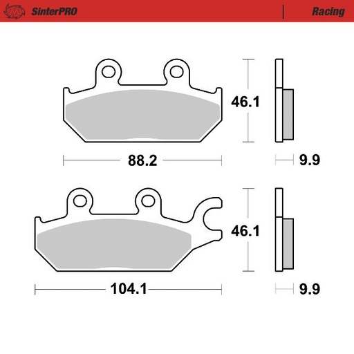 [81211] Brake pads Racing: ATV/UTV