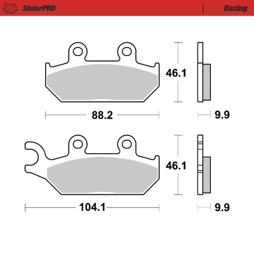 [81311] Brake pads Racing: ATV/UTV