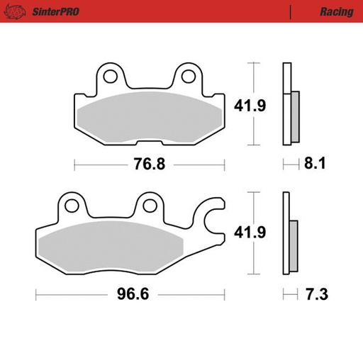 [81411] Brake pads Racing: ATV/UTV