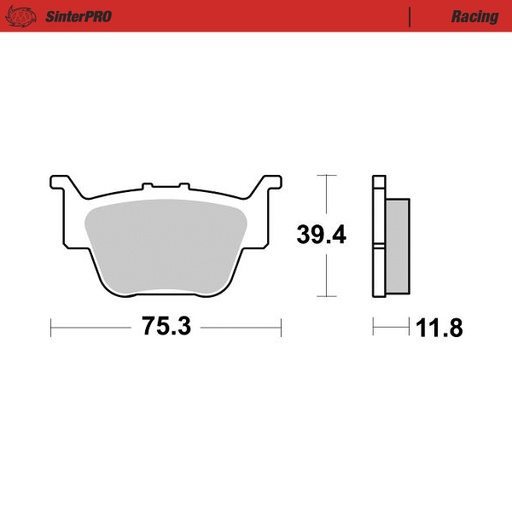 [81711] Moto-Master: Brake pad ATV | Racing