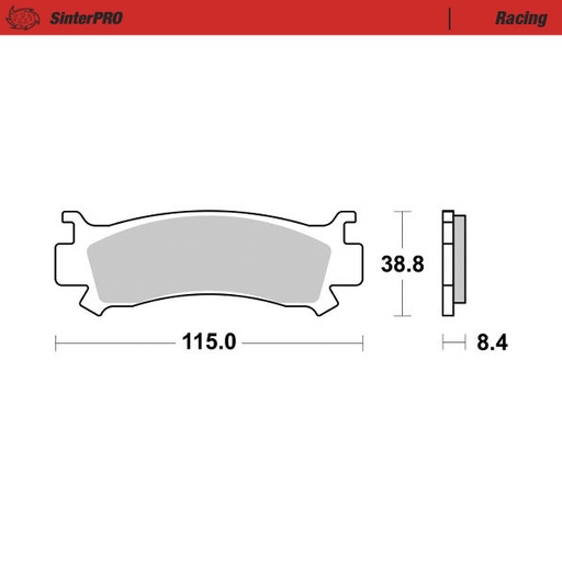 [82211] Moto-Master: Brake pad ATV | Racing