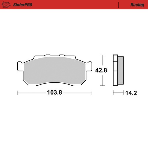 [82311] Brake pads Racing: ATV/UTV