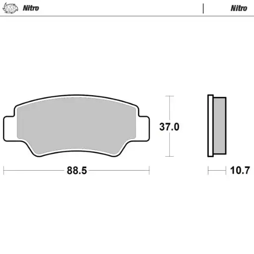 [82721] Brake pads Nitro: ATV/UTV