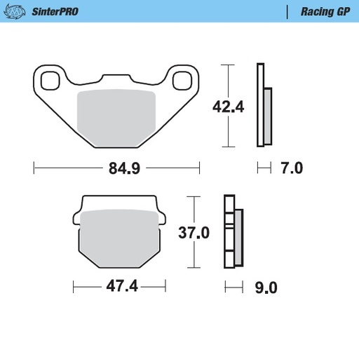 [90112] Moto-Master :  Brake pads Racing GP