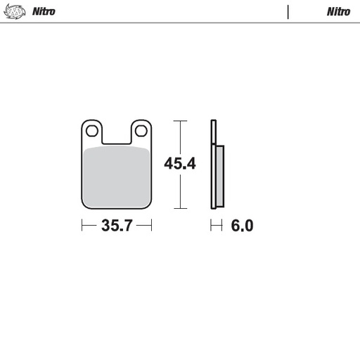 [90521] Moto-Master : Brake pad MX | Nitro