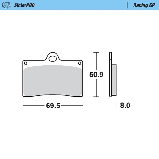 [90612] Moto-Master : Brake pad MX | Racing GP
