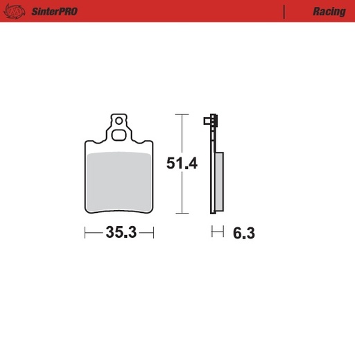 [90711] Moto-Master :  Brake pads Racing