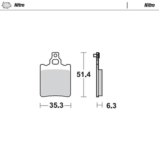 [90721] Moto-Master : Brake pad MX | Nitro