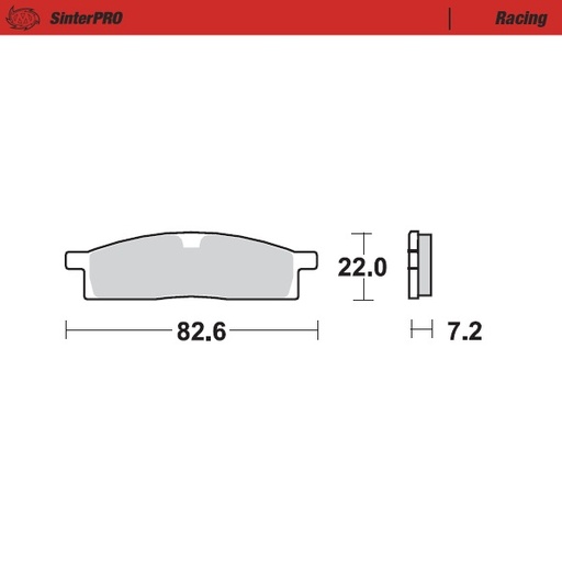 [91211] Moto-Master : Brake pad MX | Racing