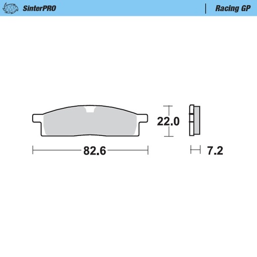 [91212] Moto-Master: Brake pad MX | Racing GP