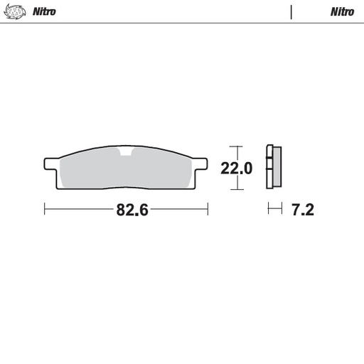 [91221] Moto-Master: Brake pad MX | Nitro
