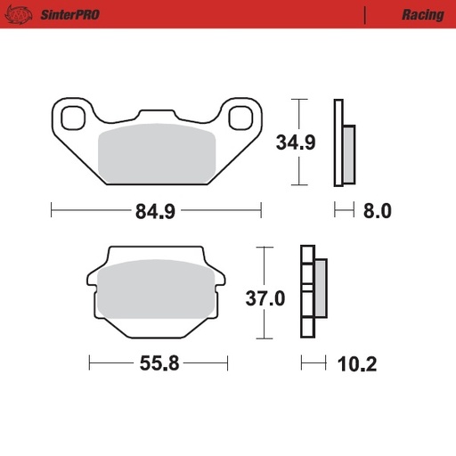 [91311] Moto-Master : Brake pad MX | Racing