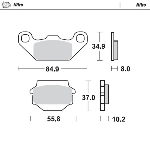 [91321] Moto-Master : Brake pad MX | Nitro