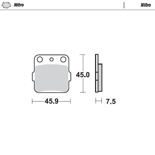 [91421] Moto-Master :  Brake pads Nitro
