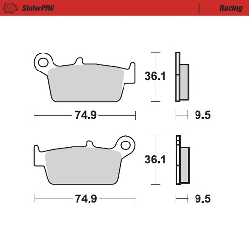 [91811] Moto-Master: Brake pad MX | Racing