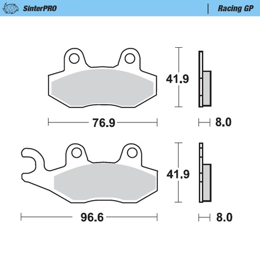 [91912] Moto-Master : Brake pad MX | Racing GP