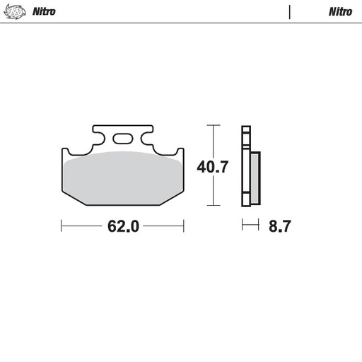 [92221] Moto-Master :  Brake pads Nitro