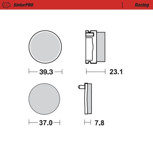 [92511] Moto-Master :  Brake pads Racing
