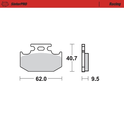 [92811] Moto-Master : Brake pad MX | Racing